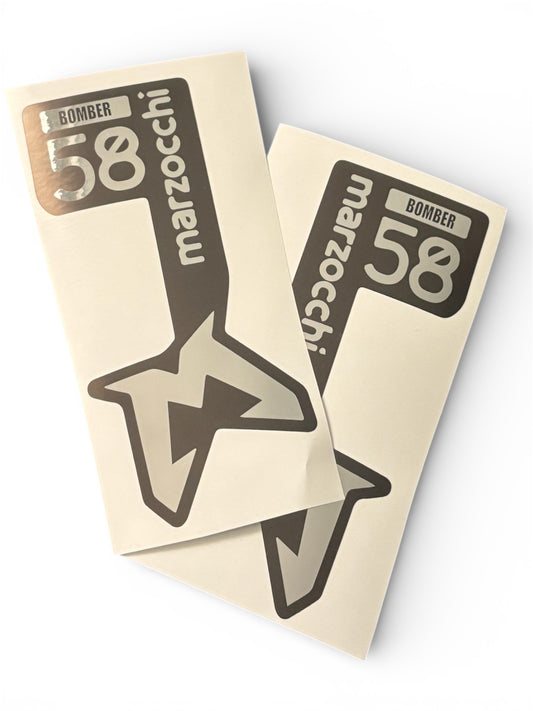 Marzocchi Bomber 58 Chrome Fork Stickers (2pcs)