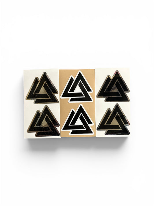 CHI Battery Sticker Bundle — 6-Pack | White, Chrome & Apollo Sparkle | Made in USA