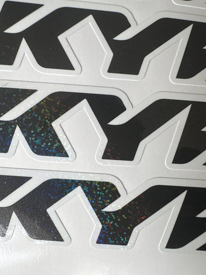 KYB Fork stickers for emotos