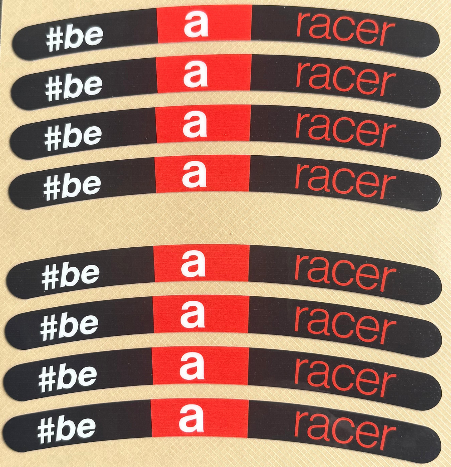 8Pcs Aprilia RS 660 Rim Stickers – "Be A Racer" Wheel Decal Set