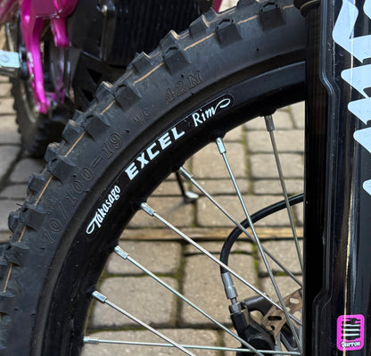 Excel Rim Stickers 4pc Laminated Vinyl | Dirt Bike Rim Decals | USA Made | Chrome & More