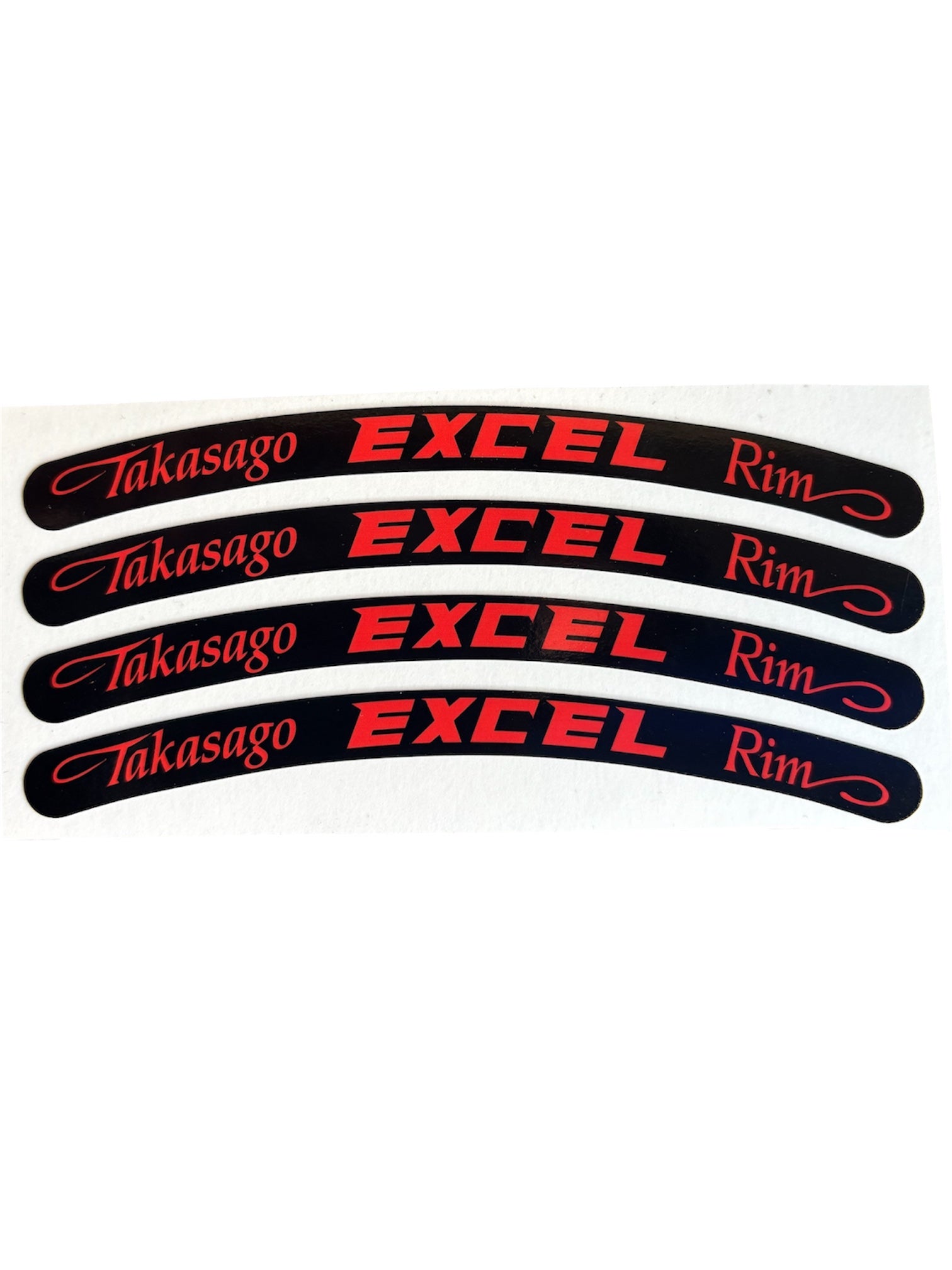 Excel Rim Stickers 4pc Laminated Vinyl | Dirt Bike Rim Decals | USA Ma ...