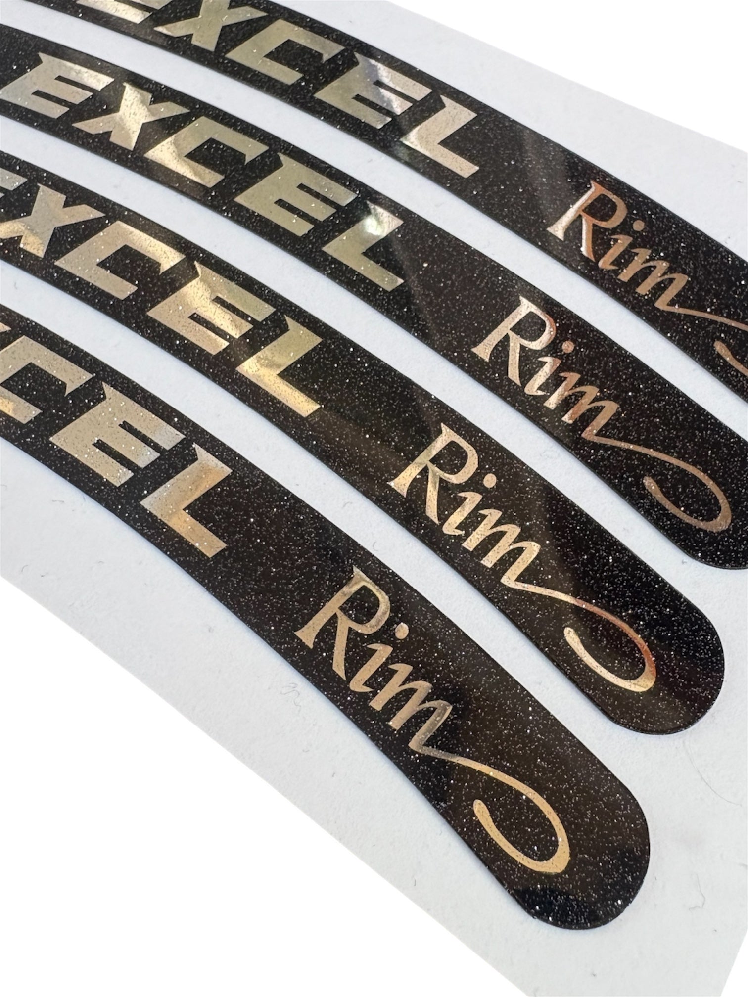 Excel Rim stickers on a white background