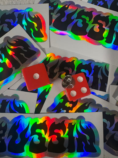 Dice Color Air Valve Caps 2pc