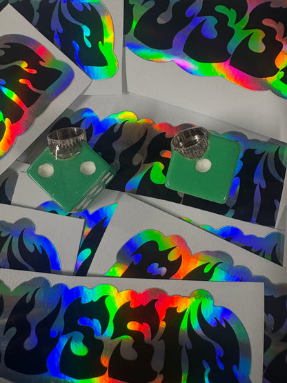 Dice Color Air Valve Caps 2pc