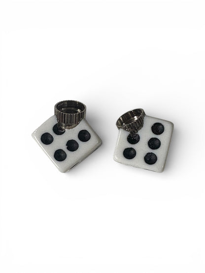 Dice Color Air Valve Caps 2pc