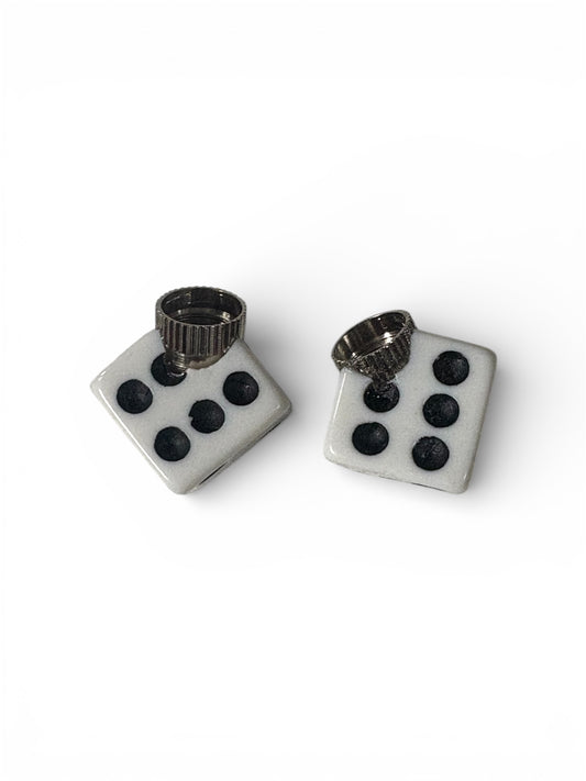 Dice Color Air Valve Caps 2pc