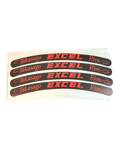 Excel Rim Stickers 4pc